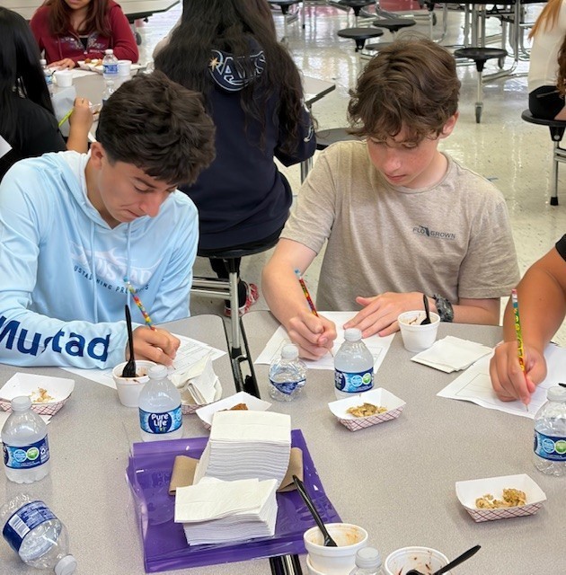 Students taste test new food items