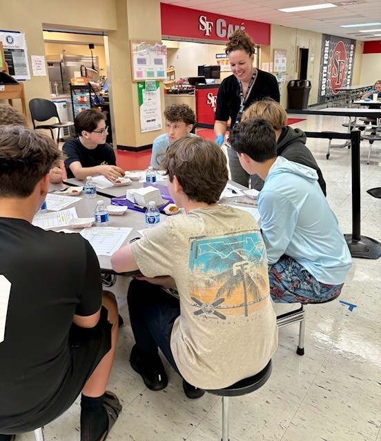 Students taste test new food items