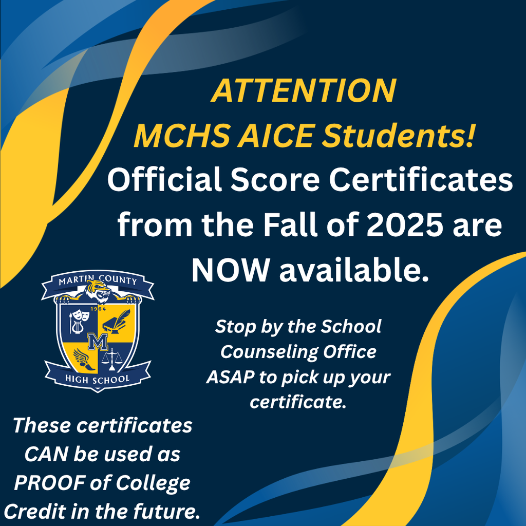 MCHS AICE Certificates