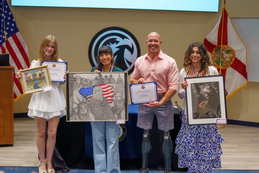 Celebrating Brooklyn Kelly of Martin County High School for 3rd place in congressional art competition