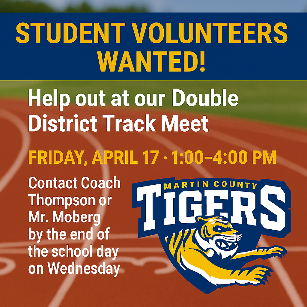 MCHS Student Volunteers Needed for Double District Track Meet