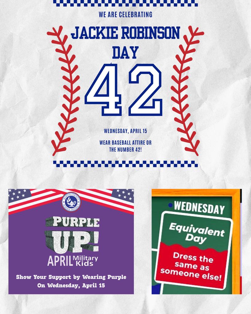 tomorrow is Jackie Robinson day, purple up, and equivalent day