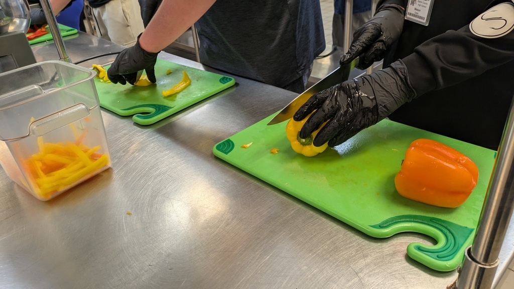 MCHS Culinary Students Prep for Academic Luncheon
