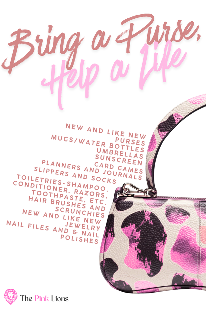 Pink Lions Purse Drive