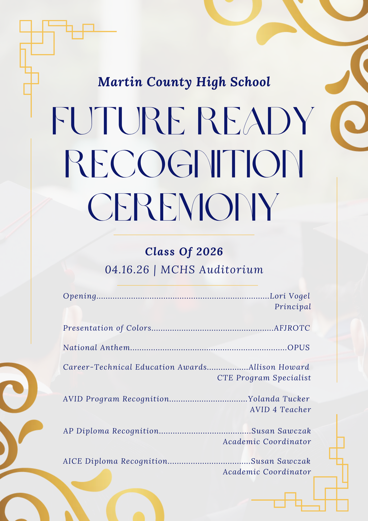 MCHS Future Ready Recognition Ceremony