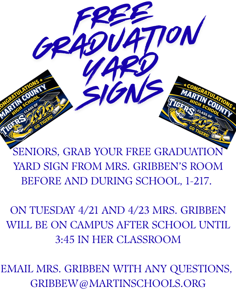 MCHS Class of 2026 Graduation Yard Signs