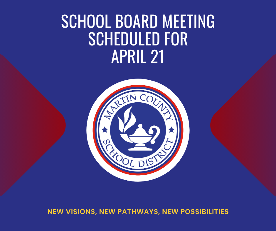 School Board Meeting scheduled for April 21