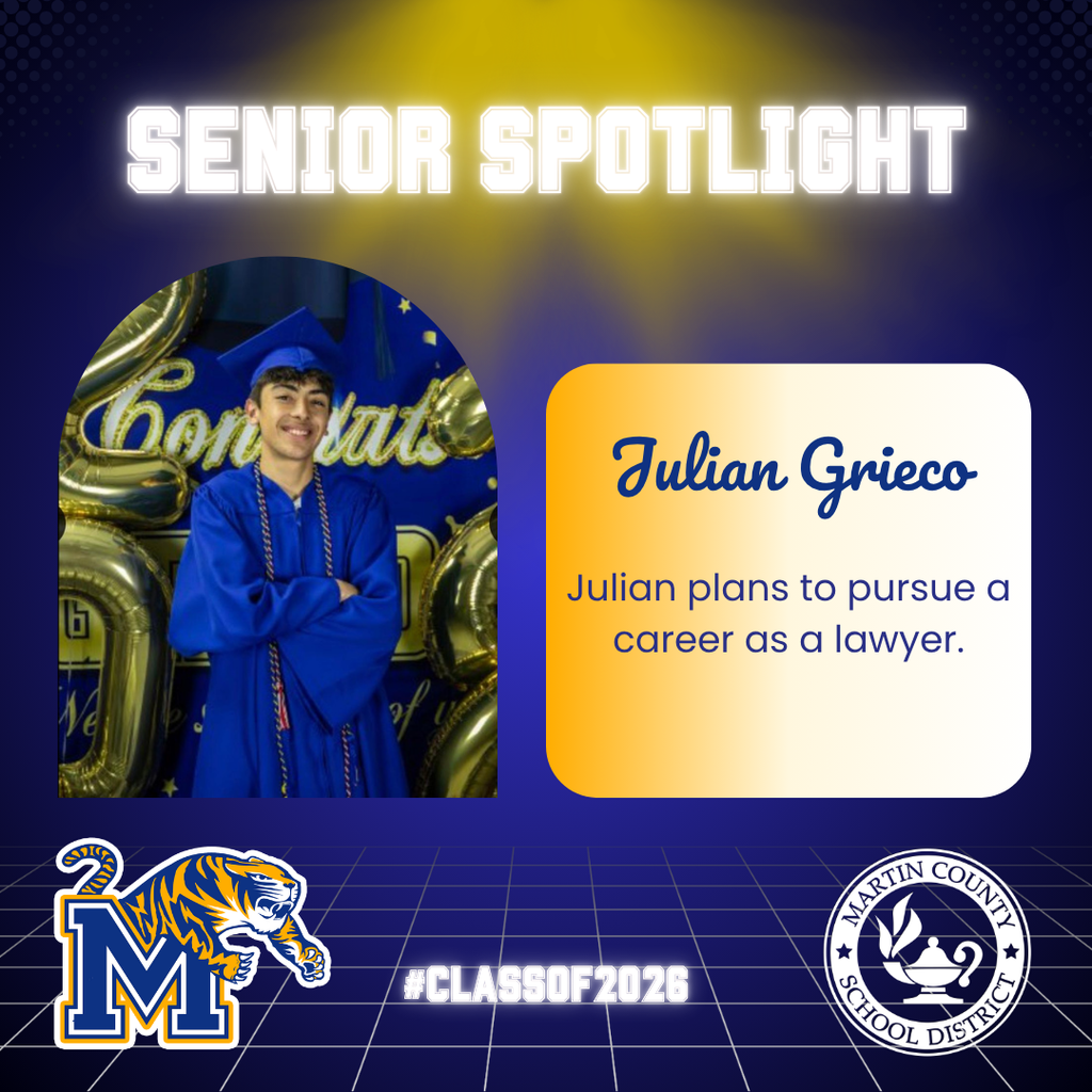 Spotlight on MCHS senior Julian Grieco