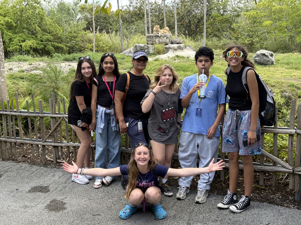 Ms Cruz and the crew checking out the Lions