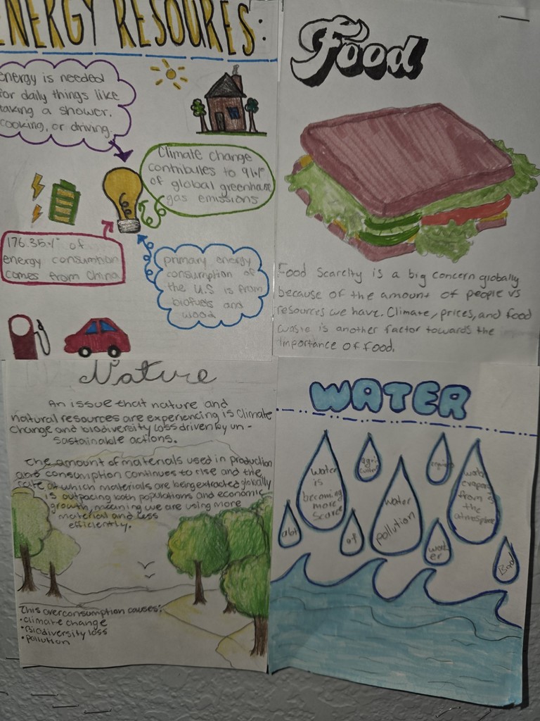 AICE EGP Food, Water, Nature, and Energy Poster Project @MCHS