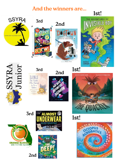 pictures of the winning books.