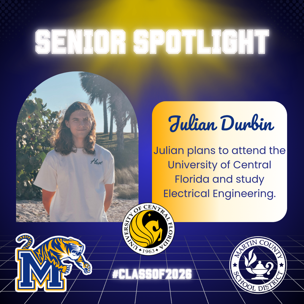 Spotlight on MCHS senior Julian Durbin
