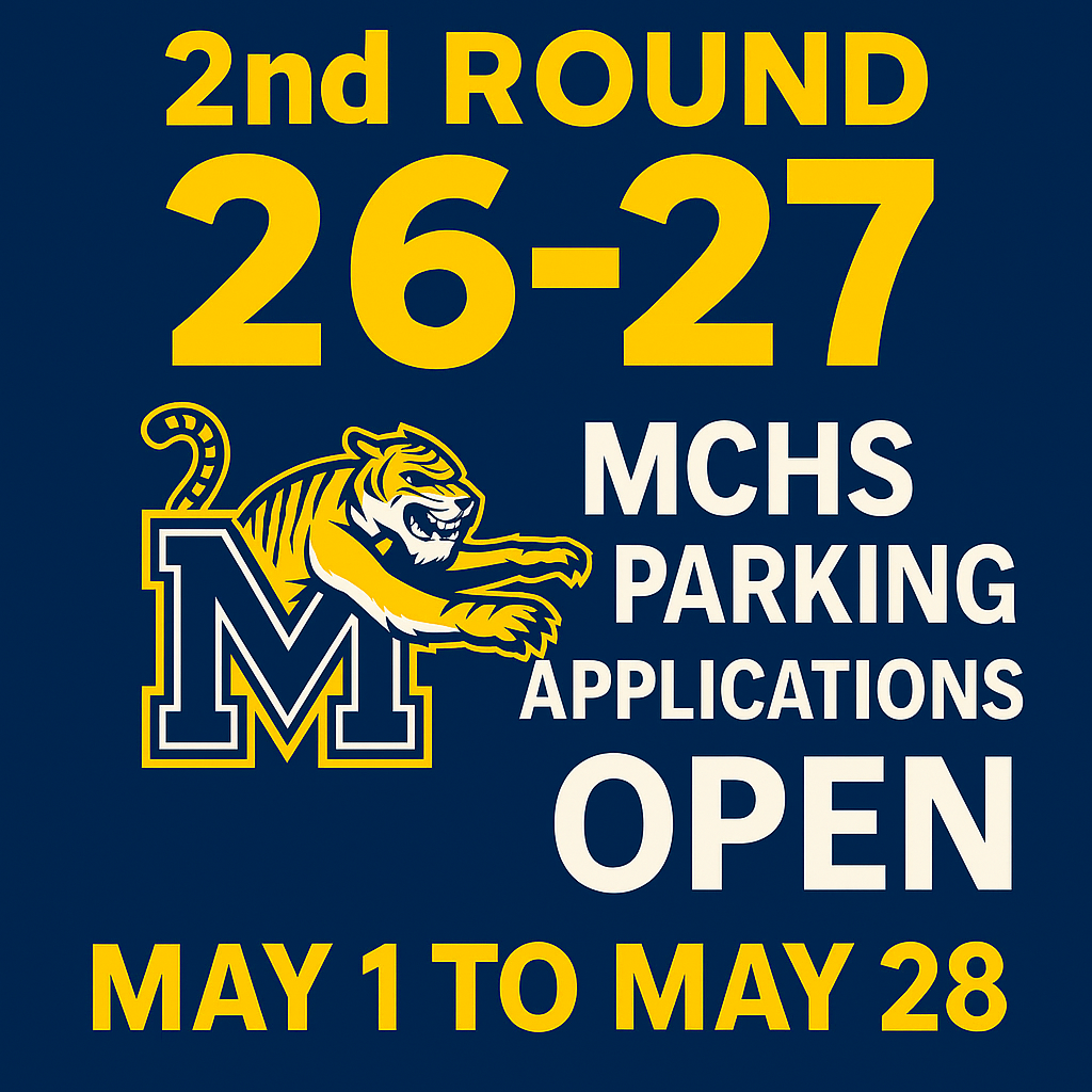 26-27 Second Round MCHS Parking Applications Window