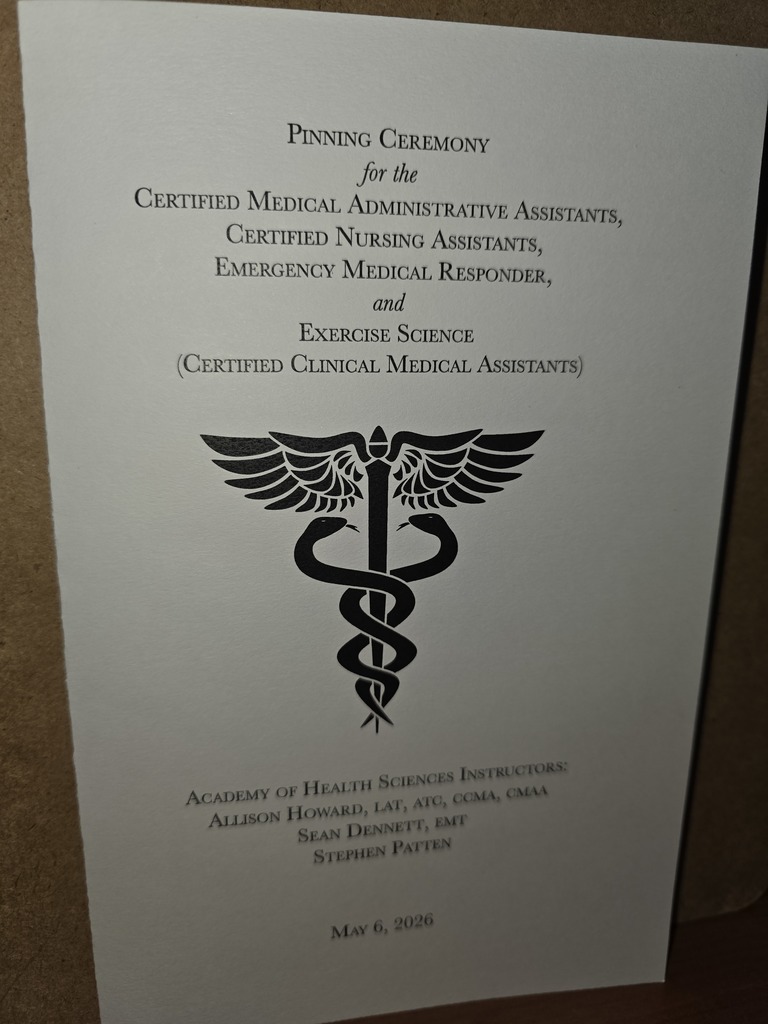 MCHS Pinning Ceremony