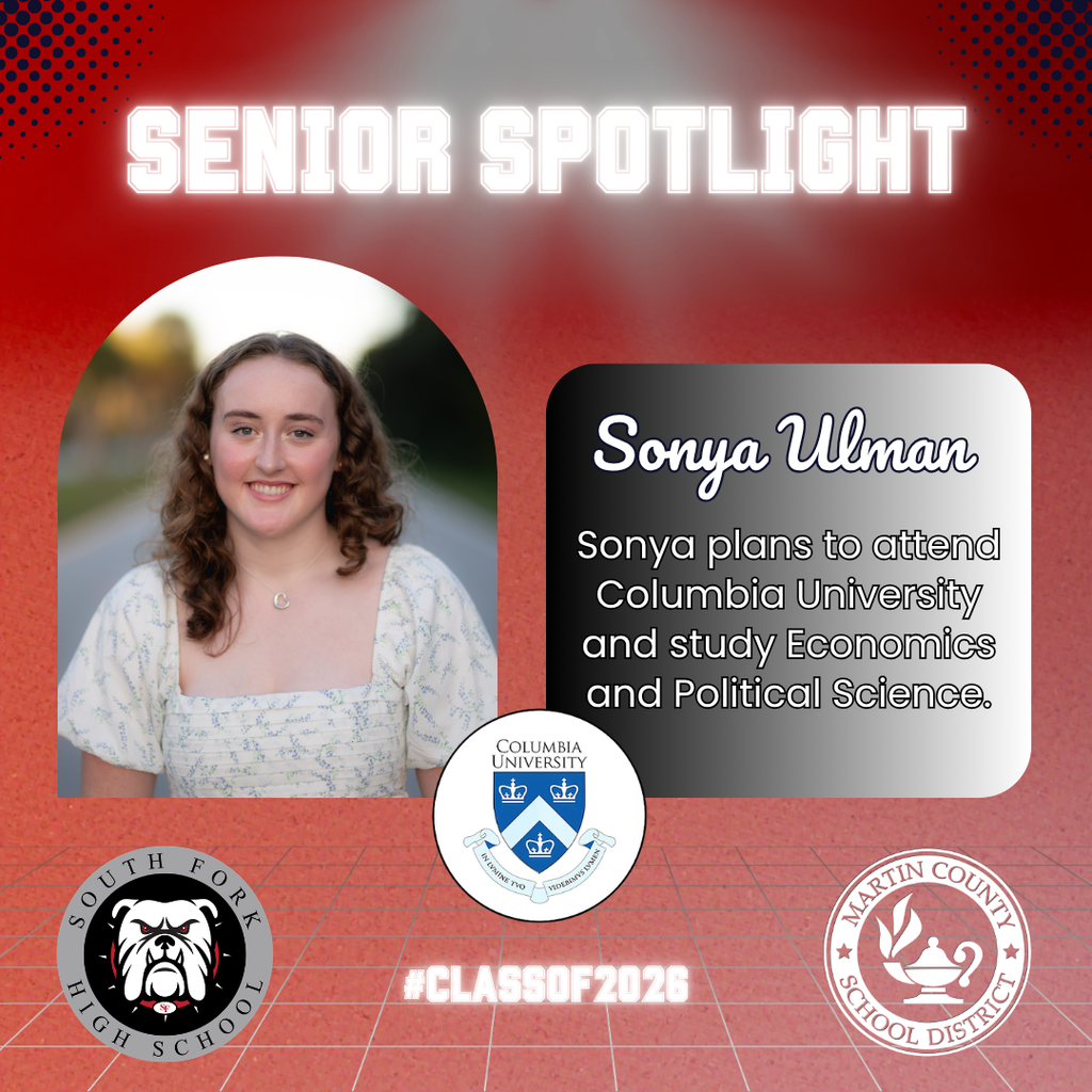 Spotlight on SFHS senior Sonya Ulman
