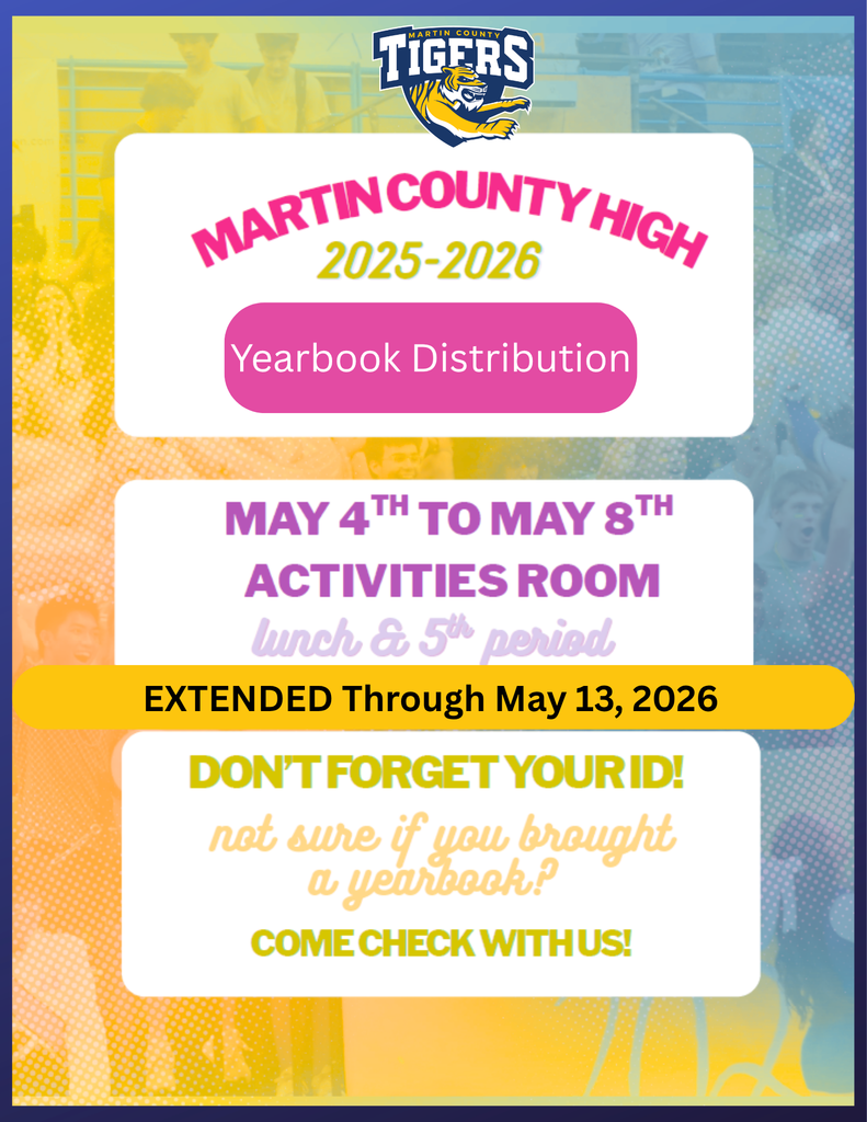 MCHS MACOSH Yearbook Pick Up Extension