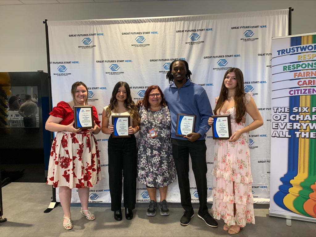 MCHS Joe Kordick Character Counts Award recipients