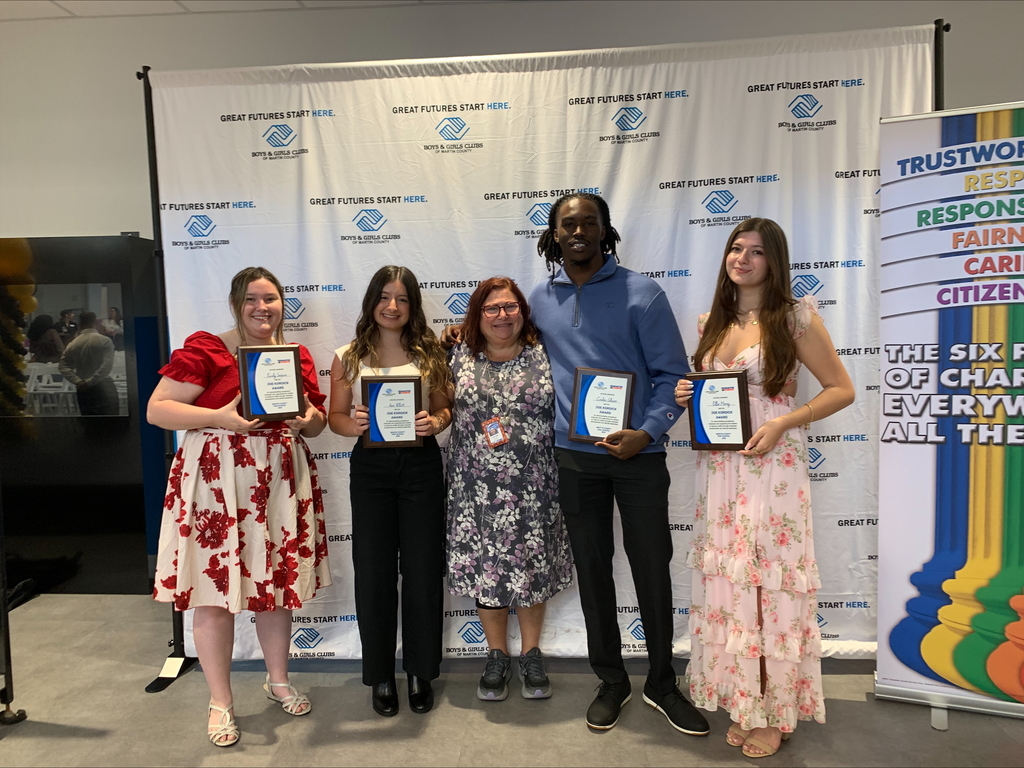 MCHS Joe Kordick Character Counts Award recipients