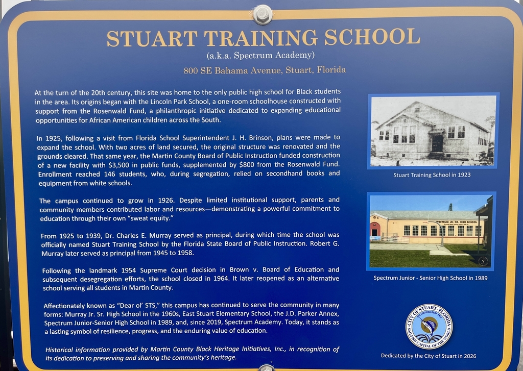 City of Stuart recognizes Stuart Training School as local historical landmark