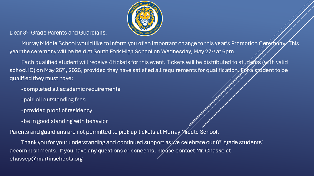 MMS Graduation Details