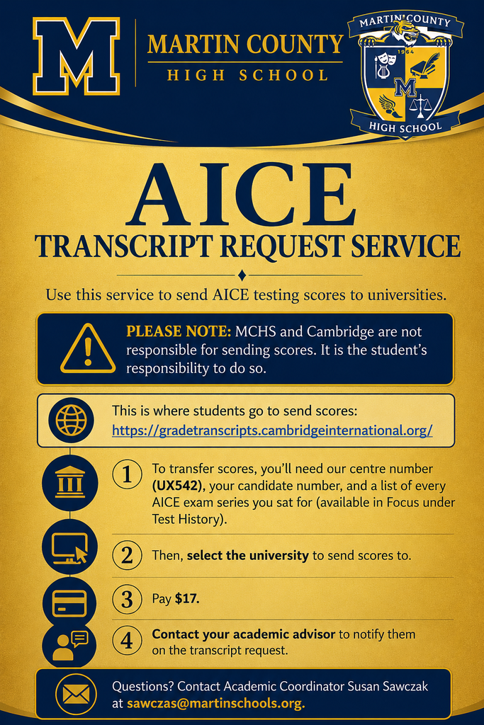 MCHS AICE Transcript Request Service