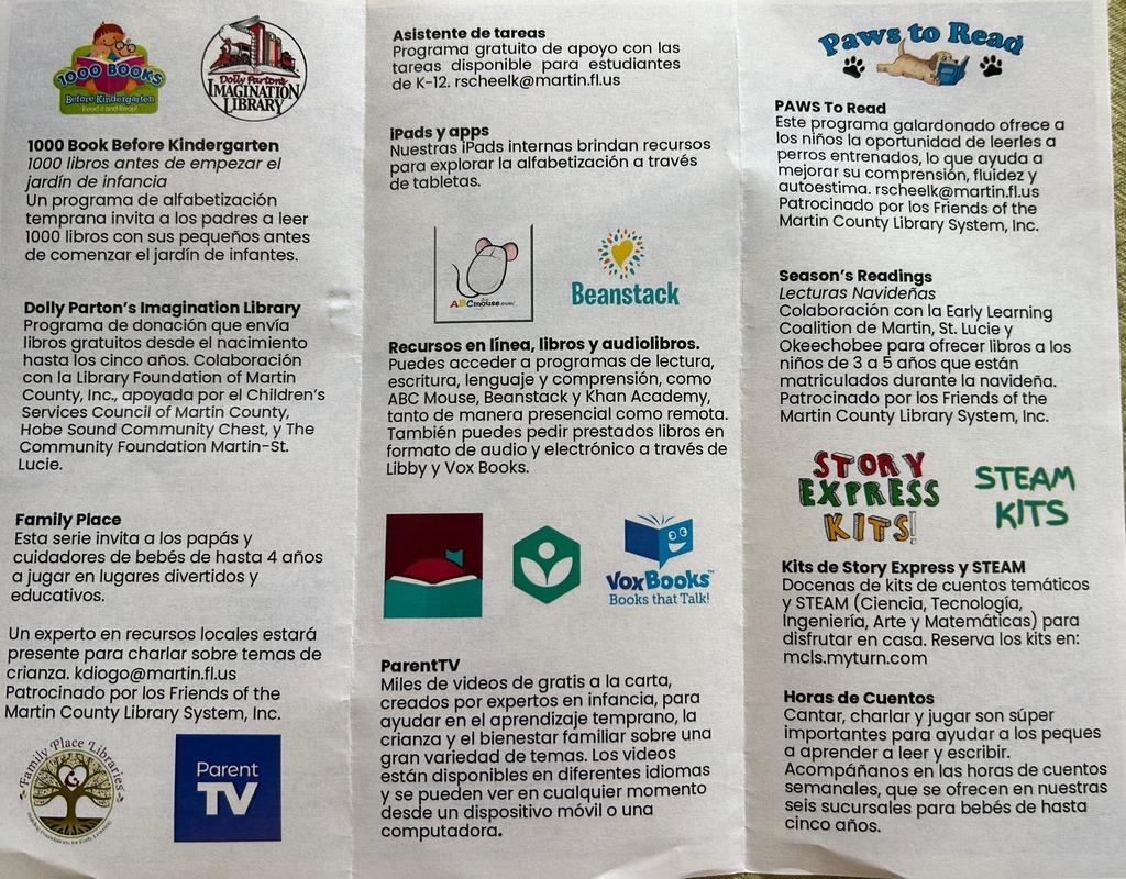 Brochure in Spanish