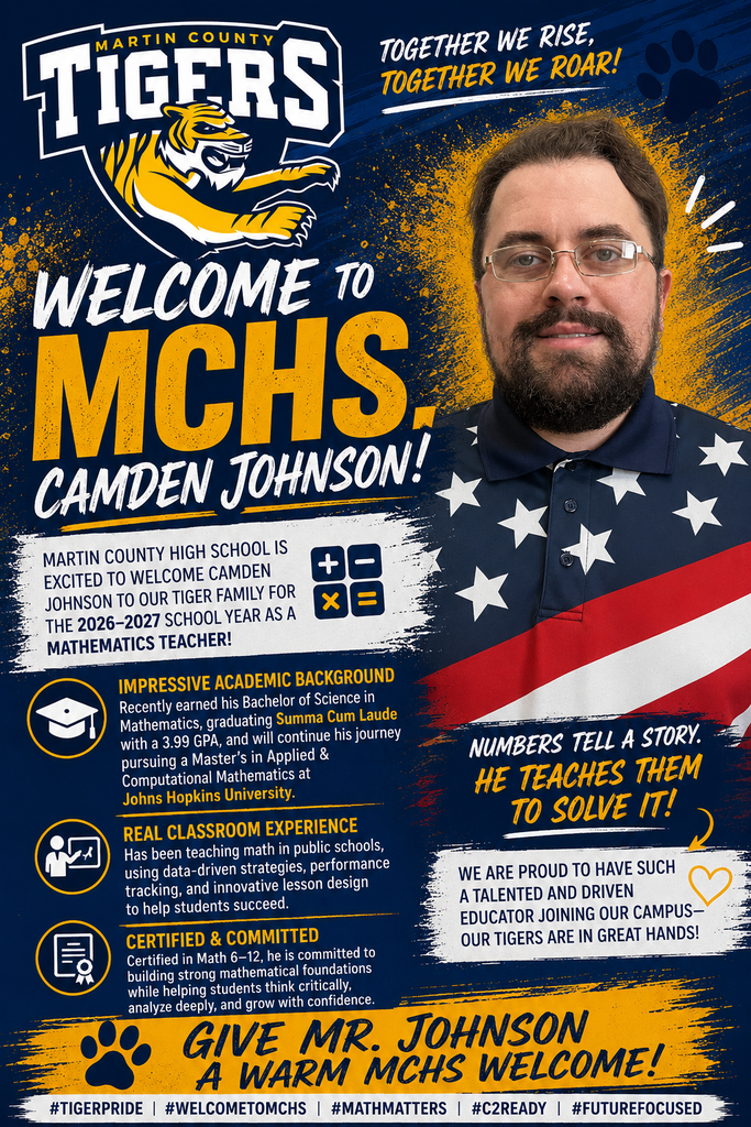 Camden Johnson - New Teacher at MCHS 2026-2027