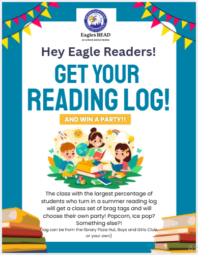 REading log contest flyer