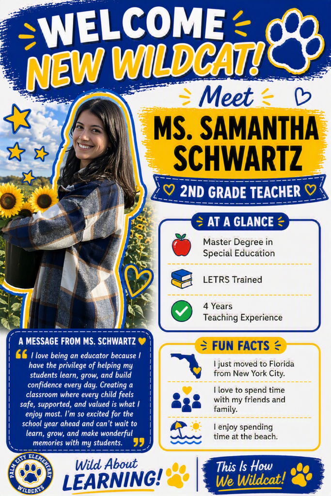 teacher announcement
