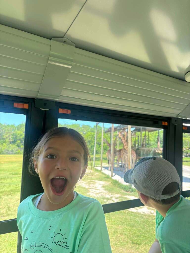 Fun at Lion Country Safari with PCE Extended Day Summer Camp kiddos
