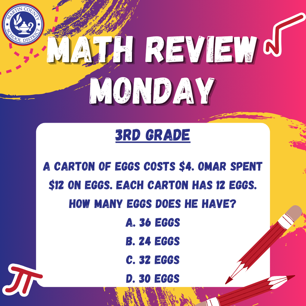Math Review Monday July 6