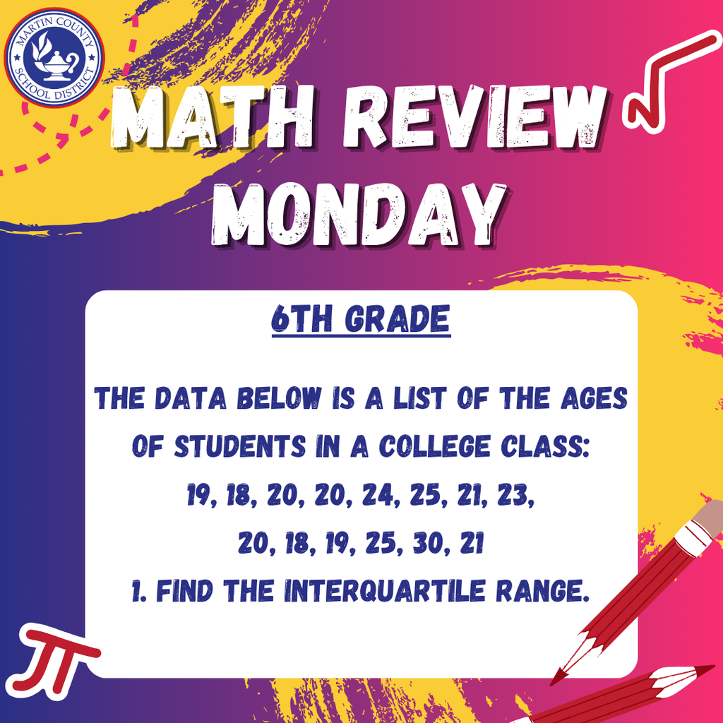 Math Review Monday- Week 7