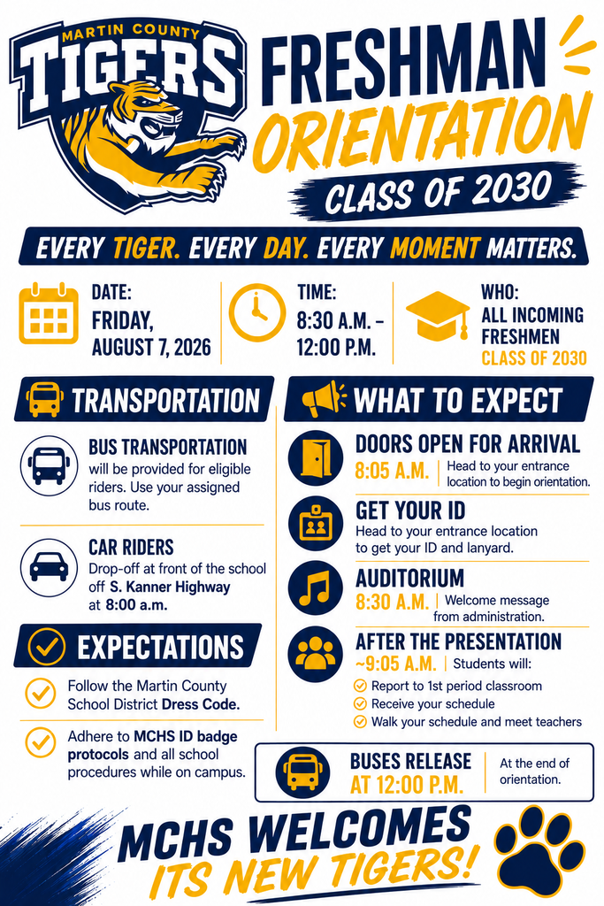 MCHS Class of 2030 Freshman Orientation