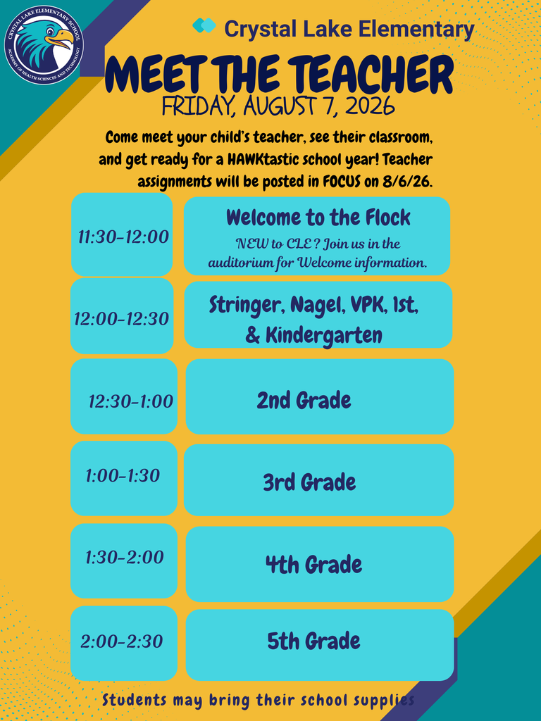 CLE Meet The Teacher 8/7