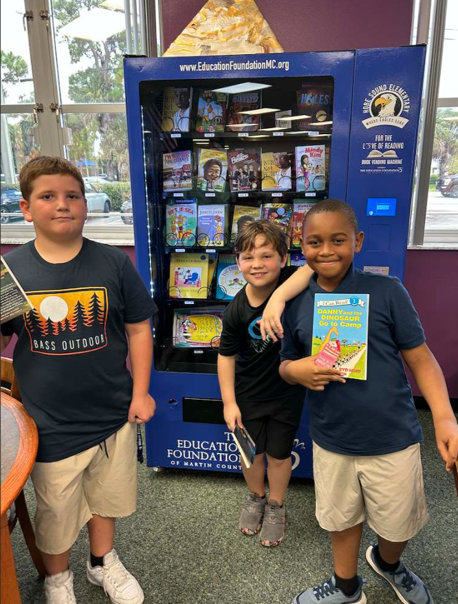 Boys earning books