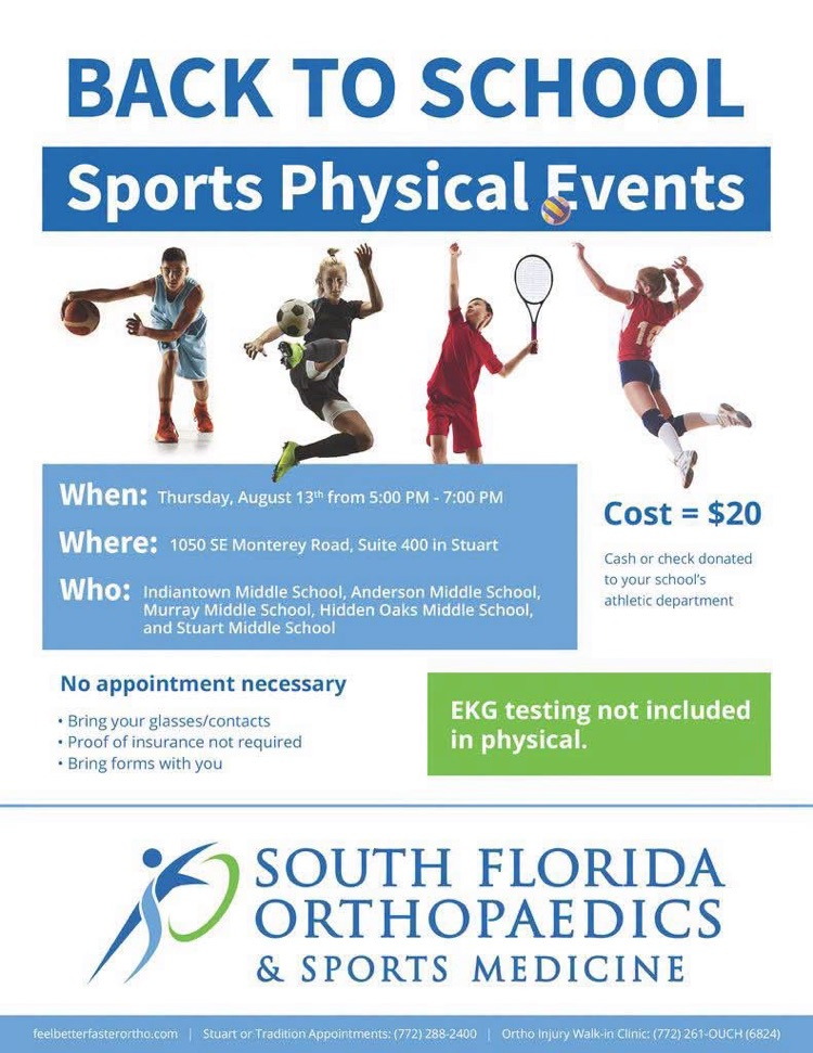 sports physicals middle school