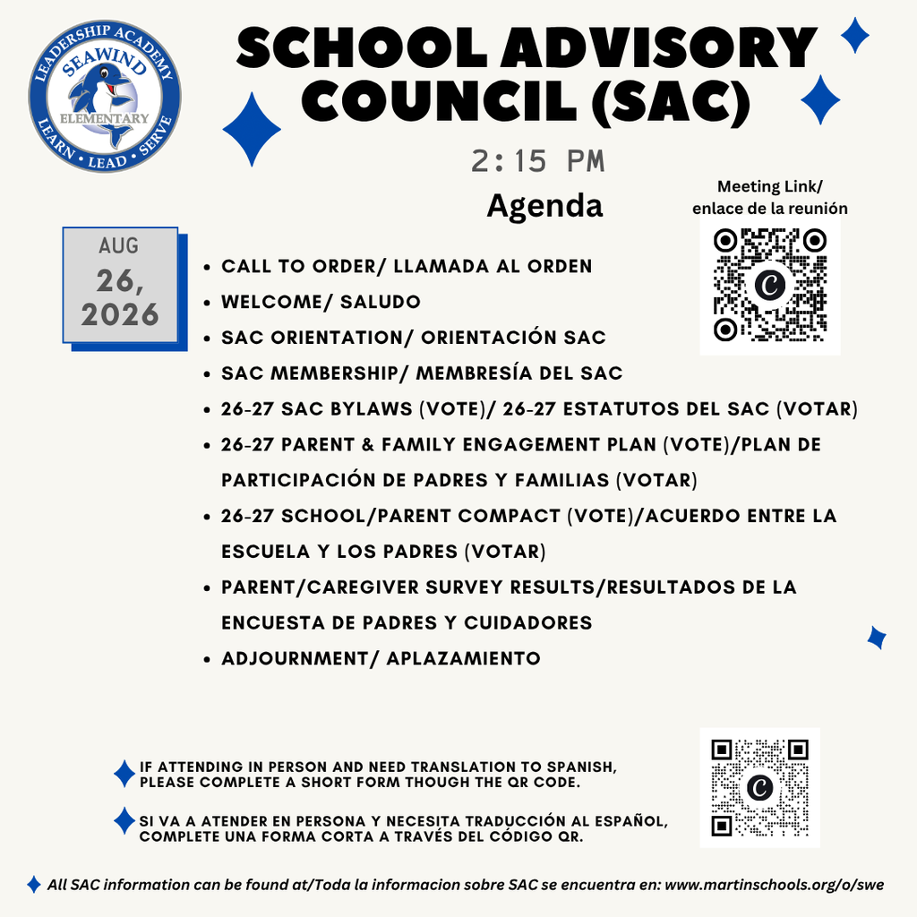 SAC Meeting Agenda 8/26/26