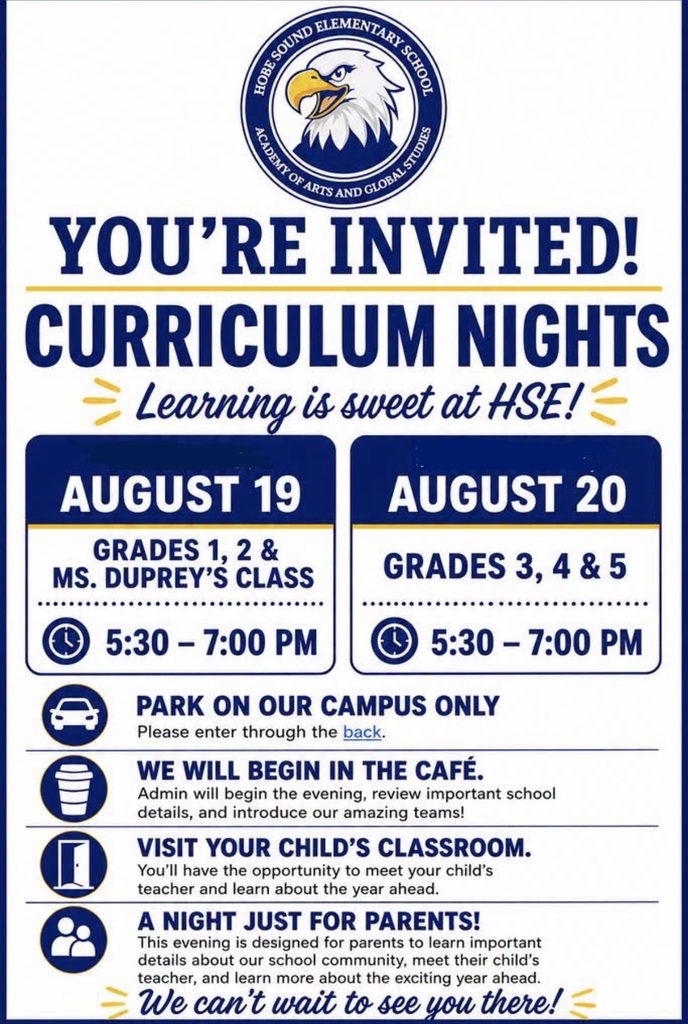 HSE curriculum nights 
