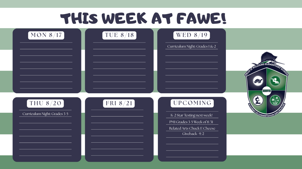 week at a glance