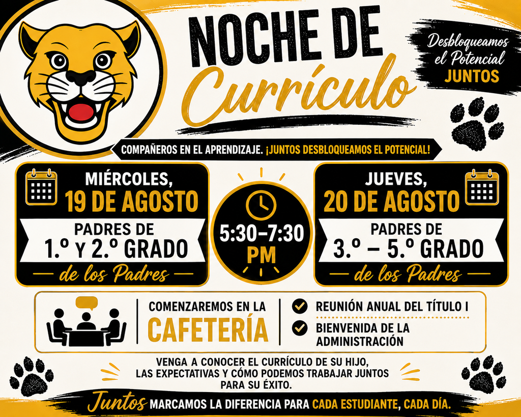 Spanish curriculum Night