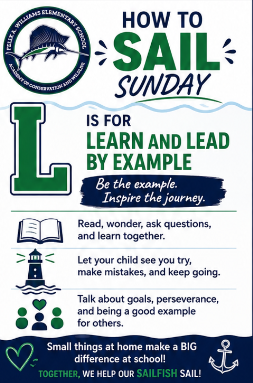 L learn and lead by example