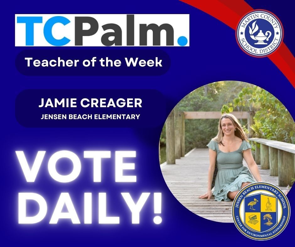 TCPalm Teacher of the Week Jamie Creager August 23