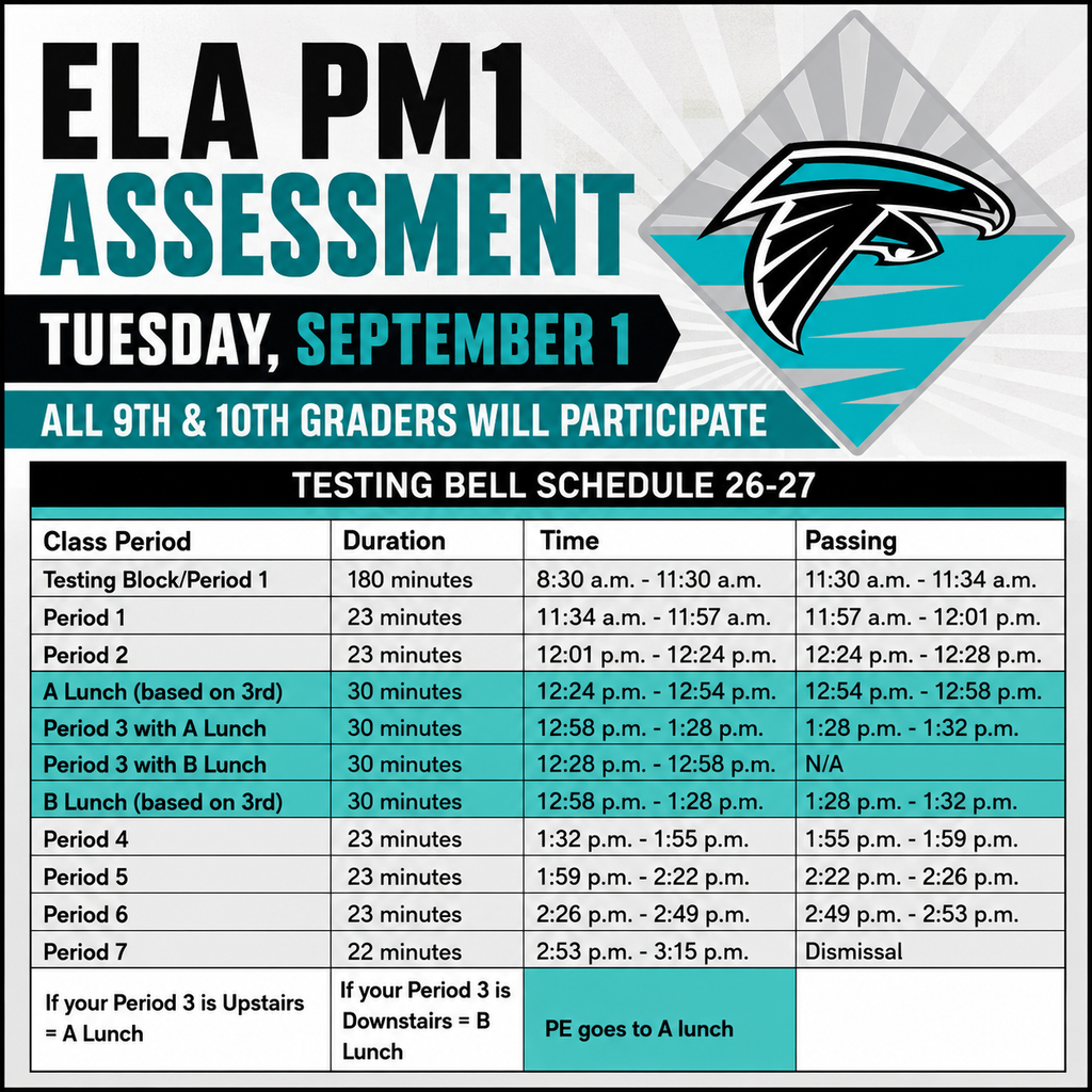 JBHS ELA PM1 Bell Schedule