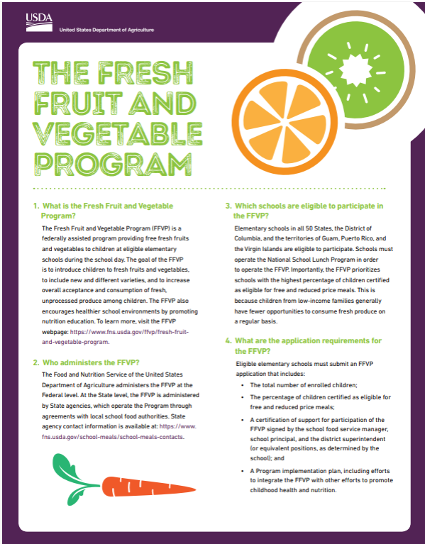 FFVP information sheet 2026-27