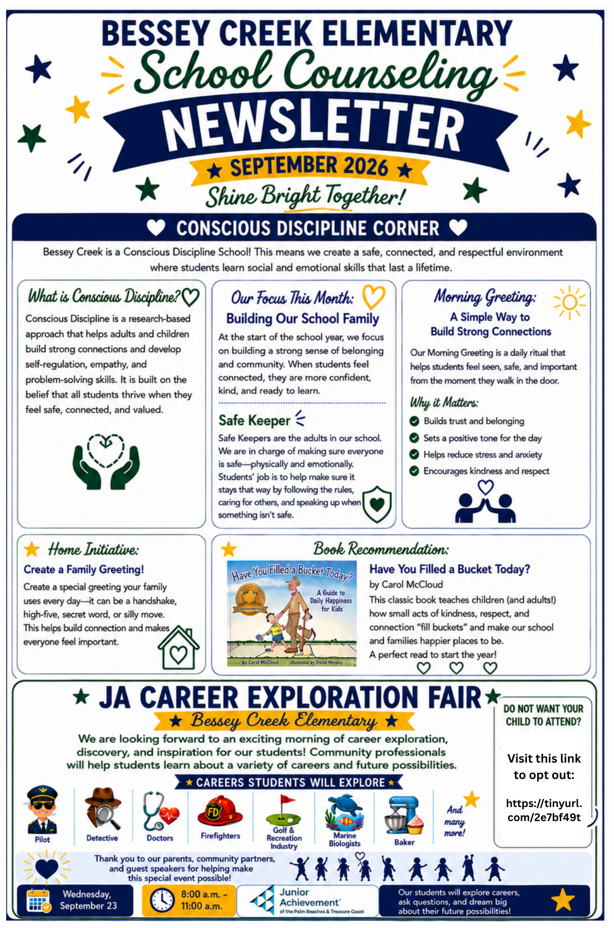 The September School Counseling Newsletter