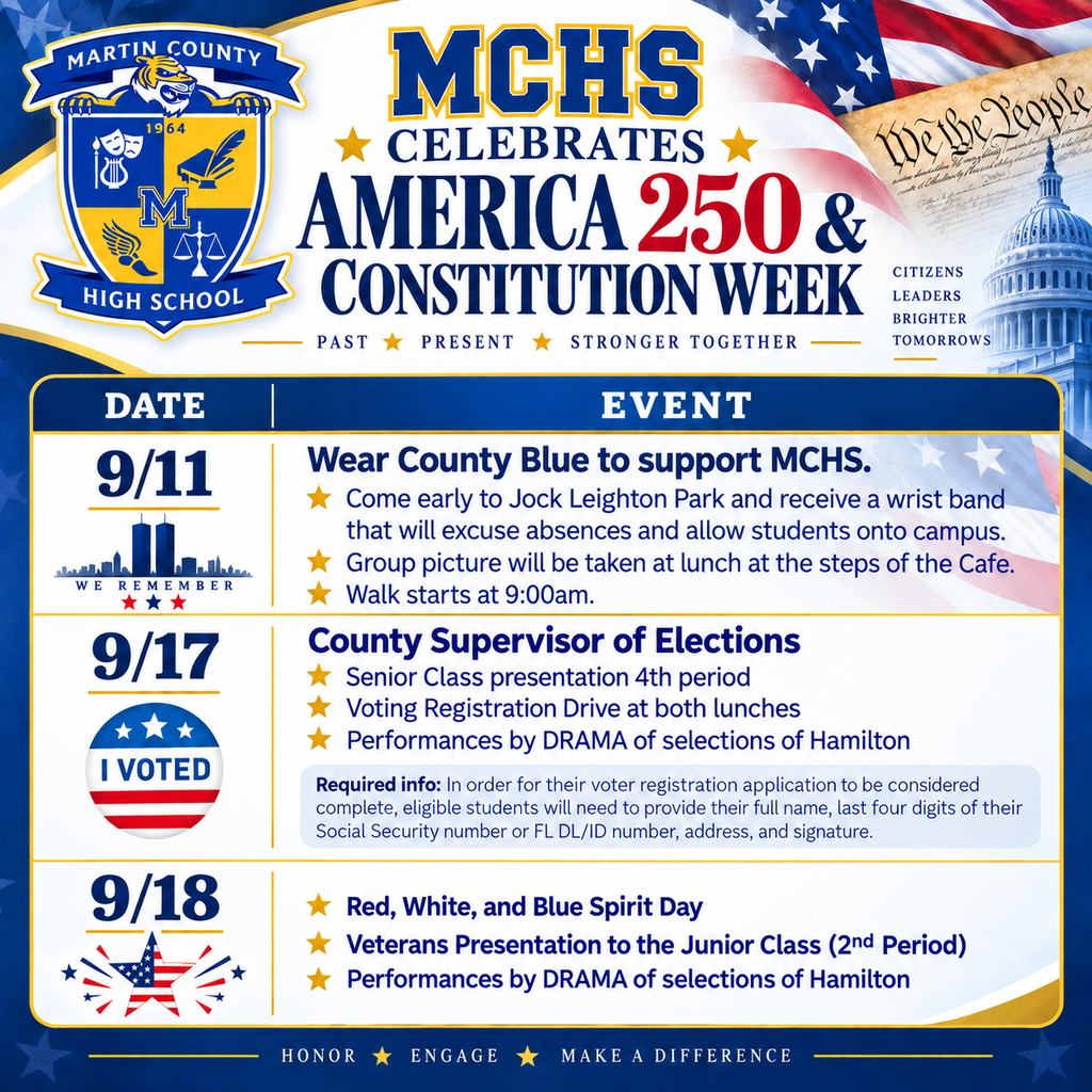 MCHS Celebrates America 250 & Constitution Week