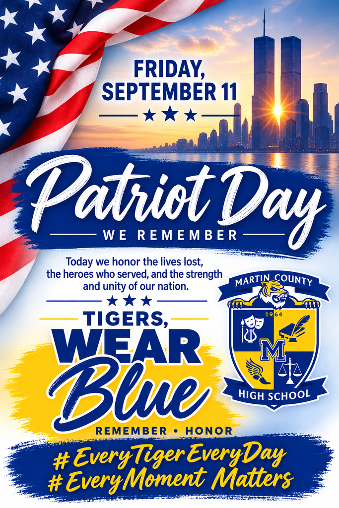 Wear Blue on Patriot Day at MCHS
