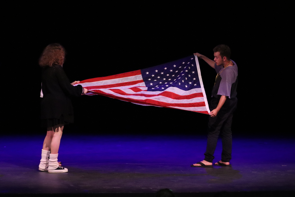 Ceremonial Flag Folding at MCHS