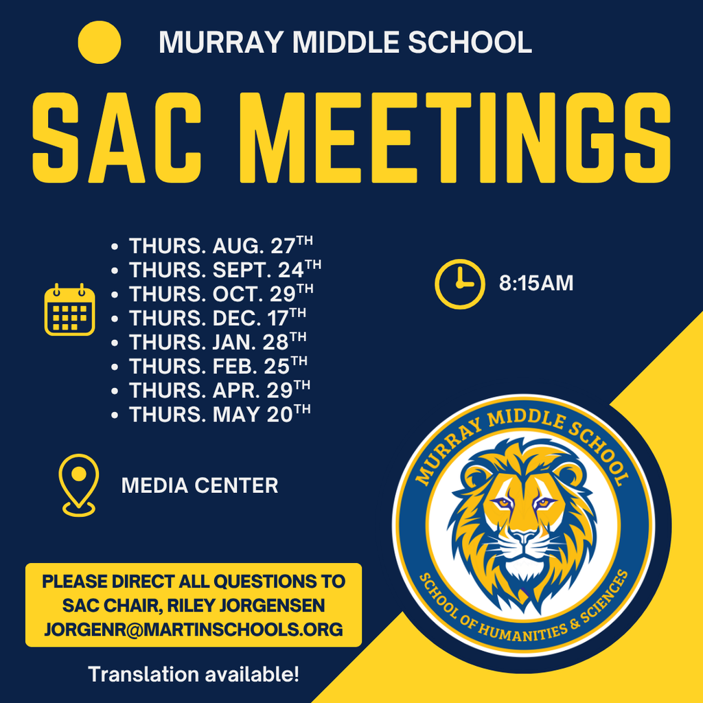 English SAC Meeting Flyer