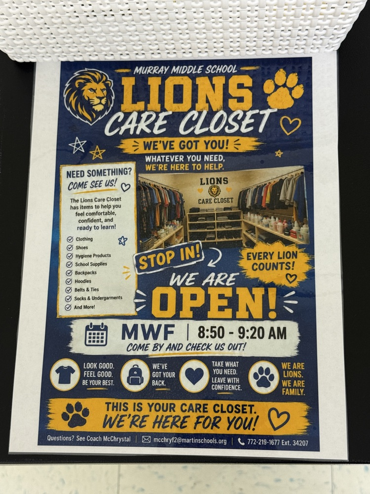 Lions Care Closet Flyer